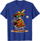 Baseball Skeleton Mexican Sombrero Cinco De Mayo T-Shirt - T-Shirt | Royal