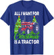 Tractor Christmas - All I Want for Christmas Is a Tractor T-Shirt - T-Shirt | Royal