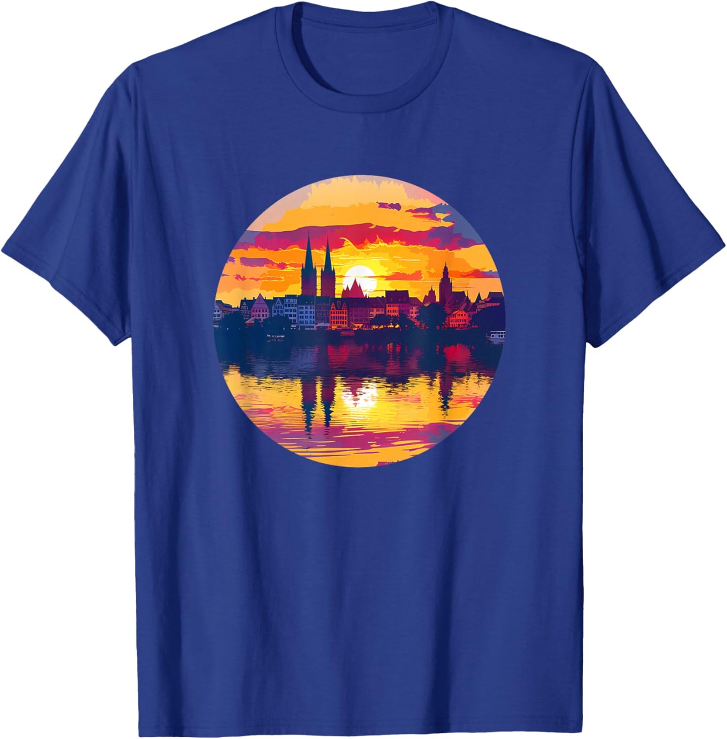 Tübingen Skyline T-Shirt - T-Shirt | Royal