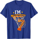 7th Birthday Basketball Shirt I'm 7 Boy Girl 6th Birthday T-Shirt - T-Shirt | Royal