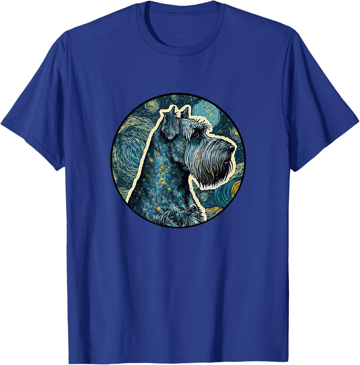 Standard Schnauzer Starry Night Painting Dog Mom Dad T-Shirt - T-Shirt | Royal