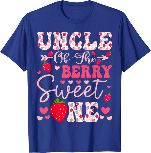 Uncle Of The Berry Sweet One Strawberry 1St Birthday