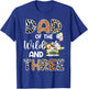 Dad Of The Wild and Three 3 Birthday Zoo Theme Safari Jungle T-Shirt - T-Shirt | Royal