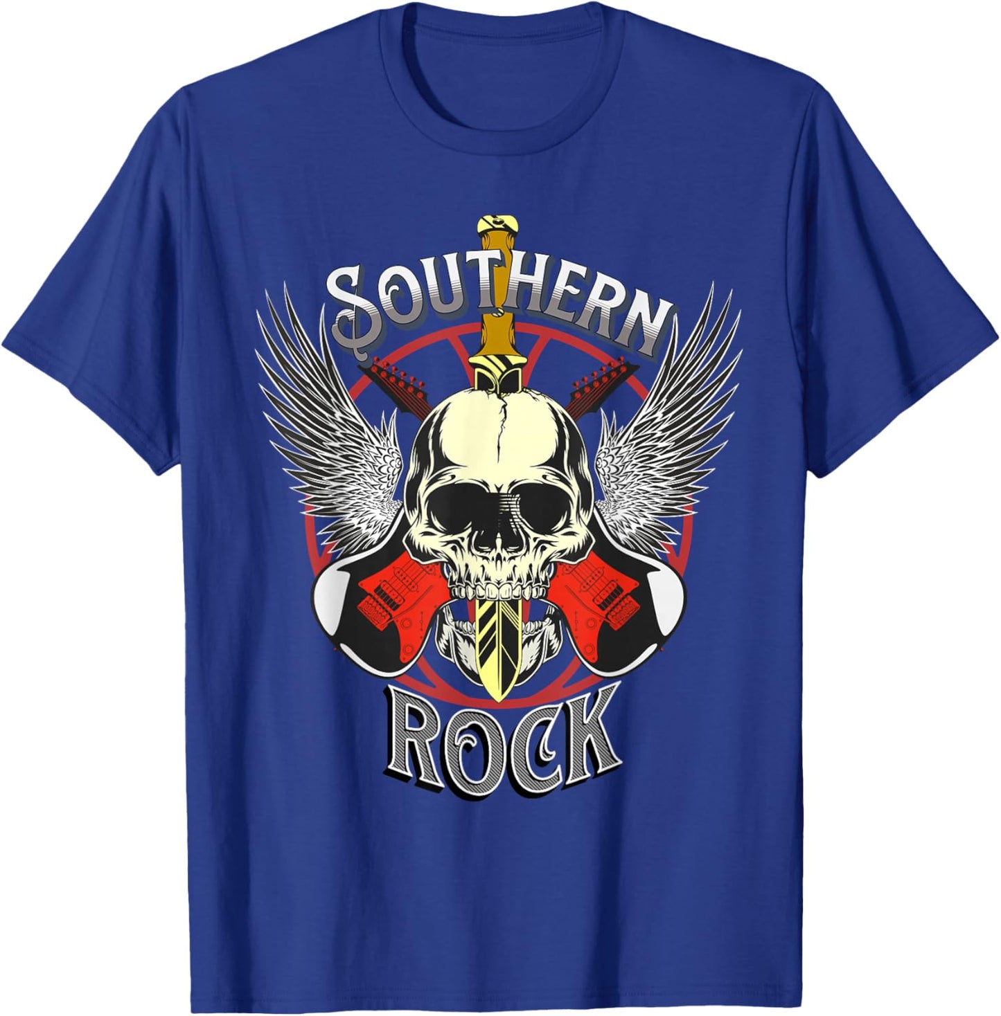 Southern Rock Classic Rock & Roll USA South Music Bands T-Shirt - T-Shirt | Royal