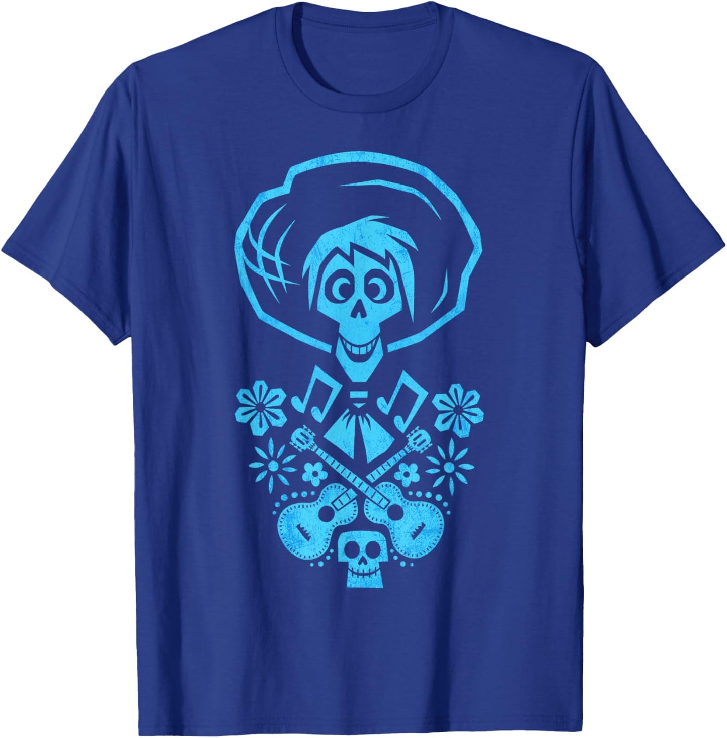 Disney Pixar Coco Happy Hector Eternal Music Chest Portrait T-Shirt - T-Shirt | Royal