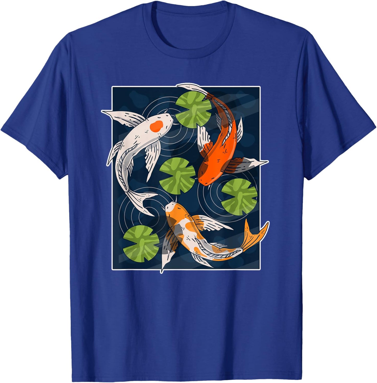 Koi Fish Lover Asian Japanese Carp Water Pond Animal Pet T-Shirt - T-Shirt | Royal