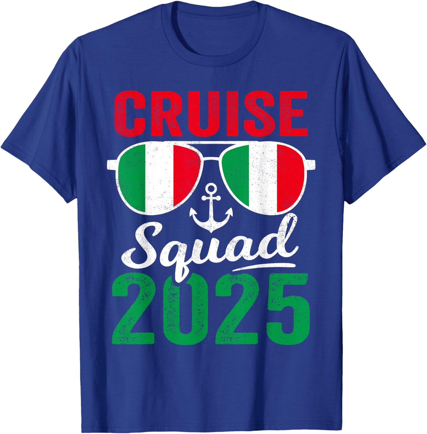 Italy Cruise Squad 2025 Summer Vacation Matching Family T-Shirt - T-Shirt | Royal