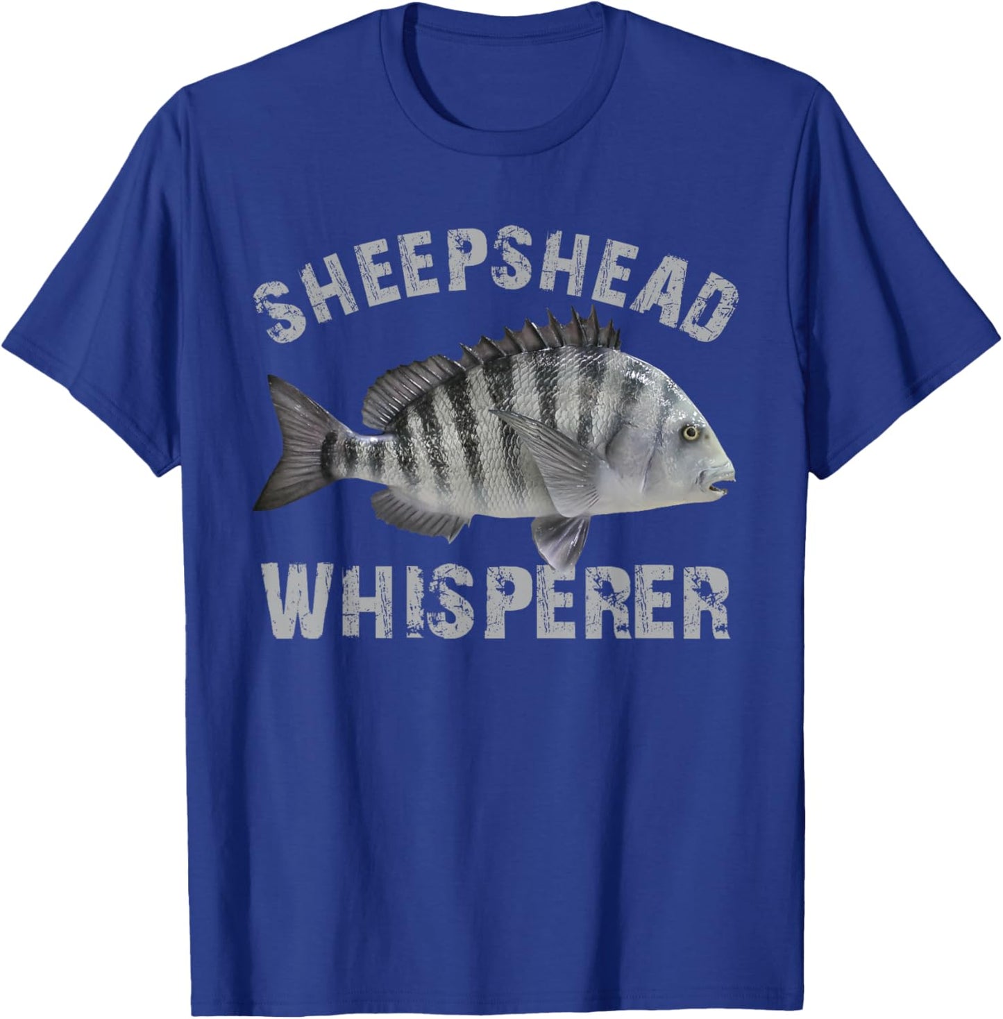 Sheepshead Whisperer Funny Sheepshead Fishing Fish Lover T-Shirt - T-Shirt | Royal