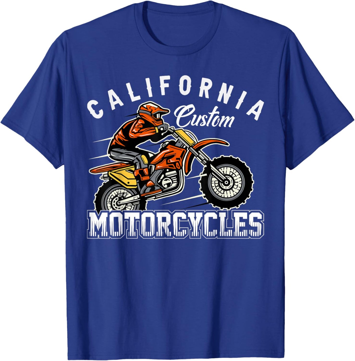California Custom Motorcycles T-Shirt - T-Shirt | Royal