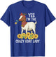 Crazy Goat Lady Funny Goat Mom Goat Owner Goat Farmer T-Shirt - T-Shirt | Royal