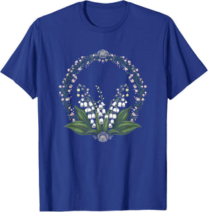 May Birthday Lily of The Valley Flower Spring White Flower T-Shirt - T-Shirt | Royal