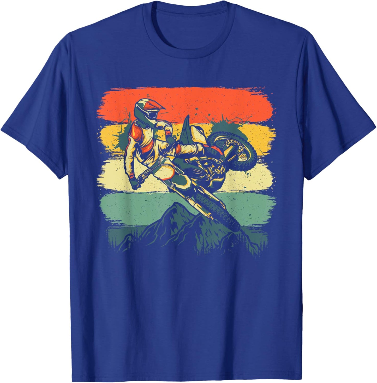 Funny Dirt Bike Women Kids Dirtbike Motorbike Lovers T-Shirt - T-Shirt | Royal