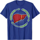 Contains Recycled Parts Liver Transplant Survivor designs T-Shirt - T-Shirt | Royal