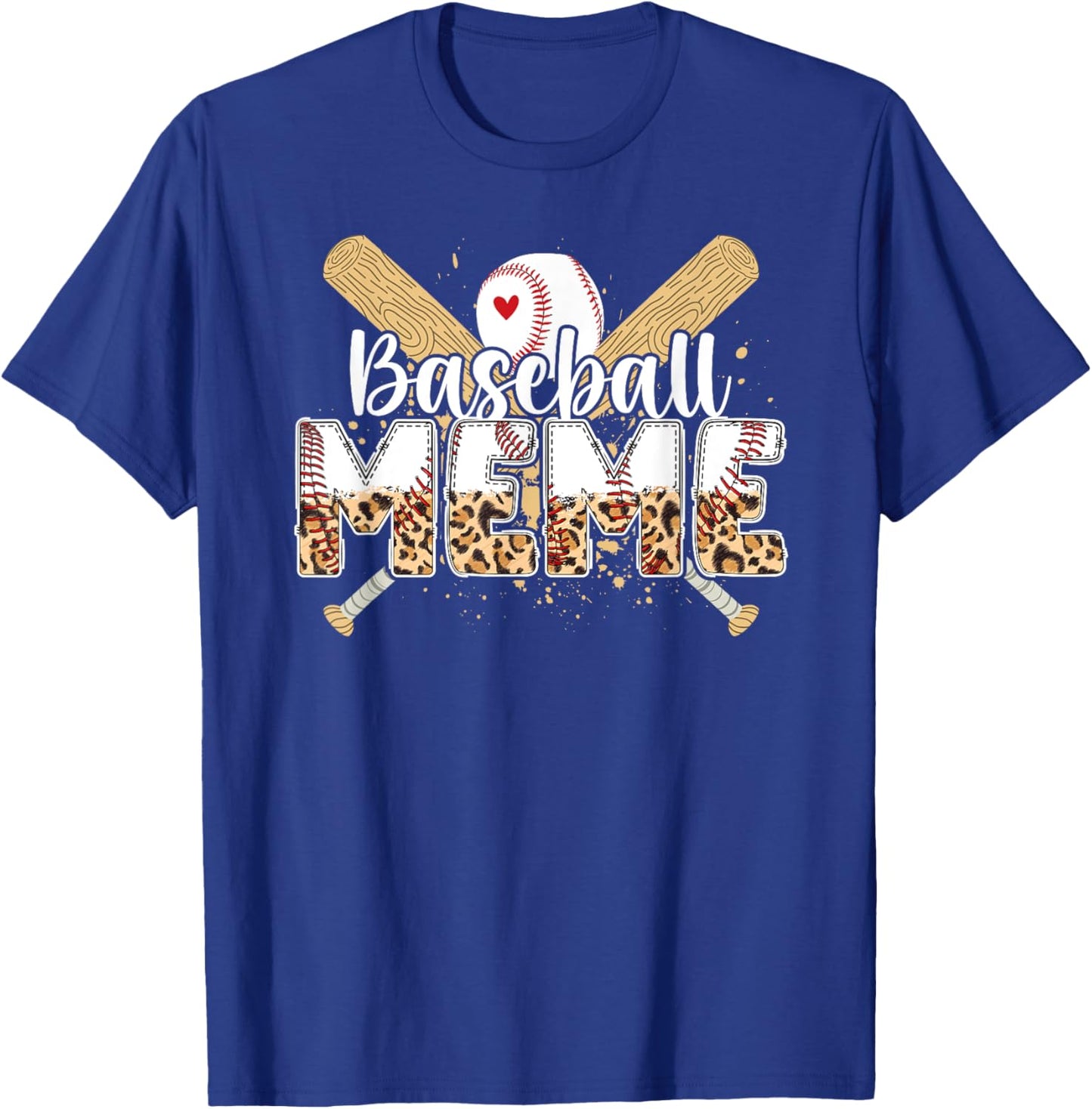 Baseball Meme Leopard Meme Of A Baseball Player Meme T-Shirt - T-Shirt | Royal
