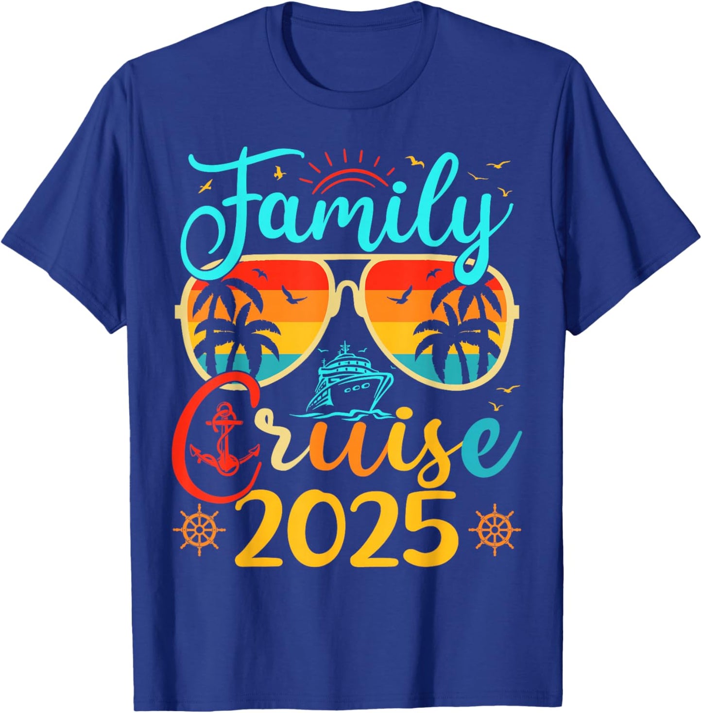 Family Cruise 2025 Summer Vacation Matching Family Cruise T-Shirt - T-Shirt | Royal