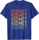 Retro Individual First Name Name Kismet T-Shirt - T-Shirt | Royal