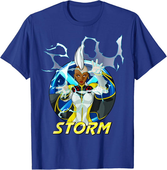 Marvel X-Men Storm Action Portrait T-Shirt - T-Shirt | Royal
