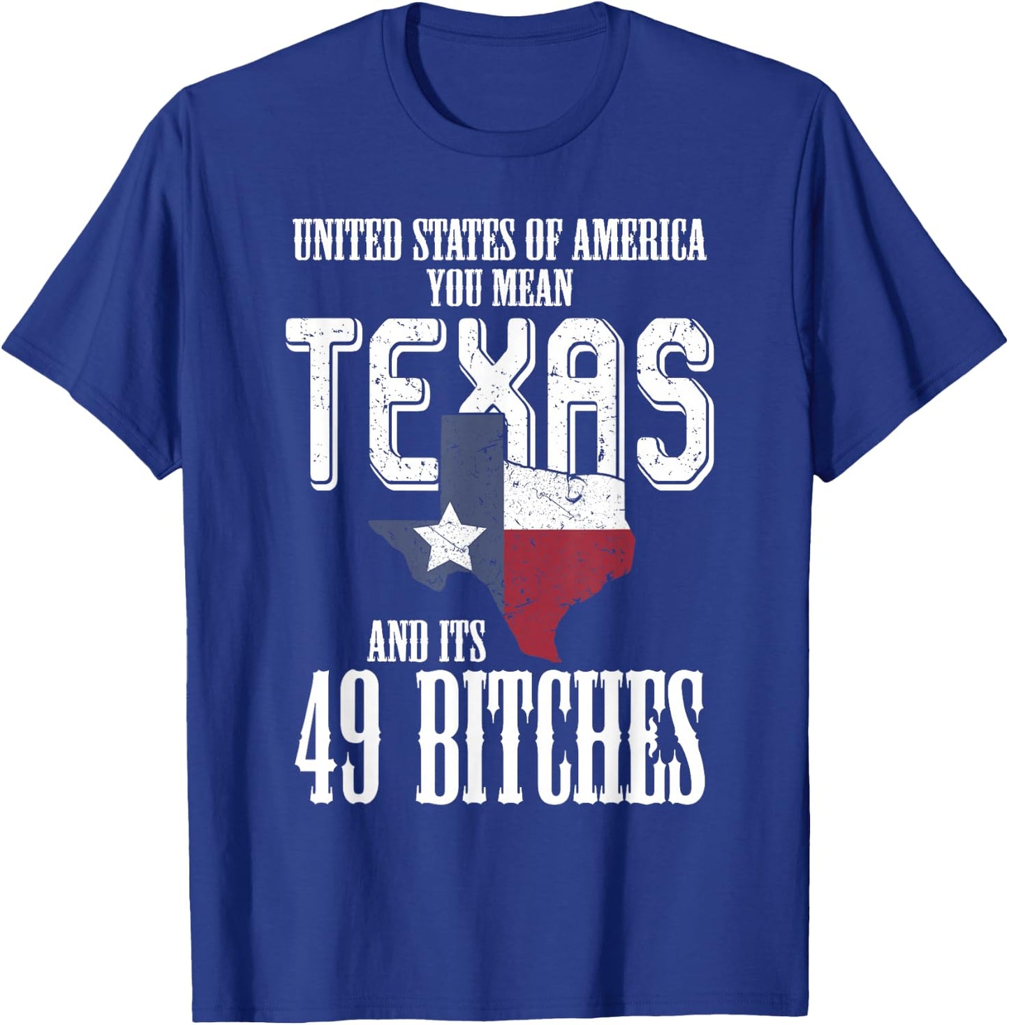 Funny USA Flag United States of America Texas T-Shirt - T-Shirt | Royal