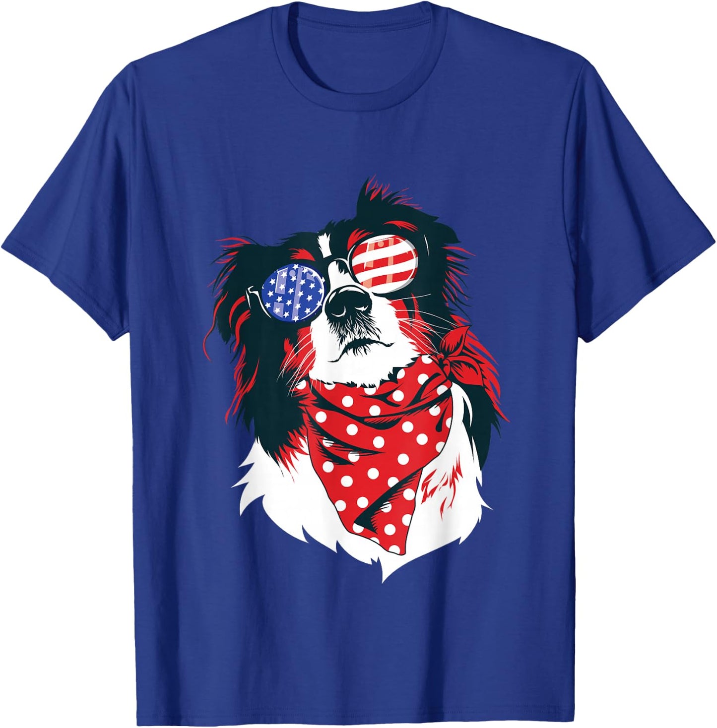 Australian Shepherd 4th of July Shirt Aussie Mom T-Shirt - T-Shirt | Royal
