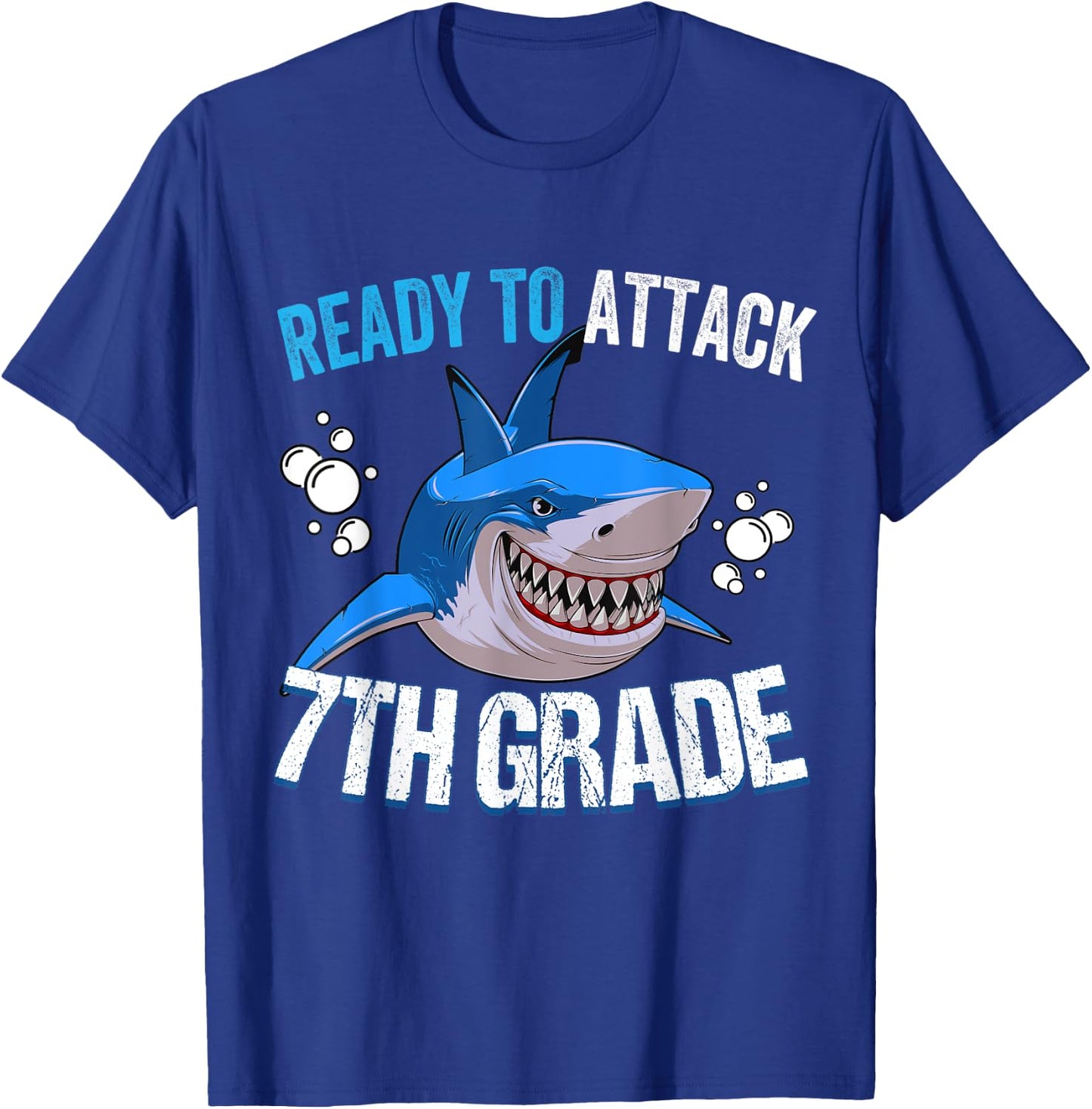 Ready to Attack 7th Grade Back to school T-Shirt - T-Shirt | Royal