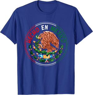 Mexican Eagle Hecho En Mexico T-Shirt - T-Shirt | Royal