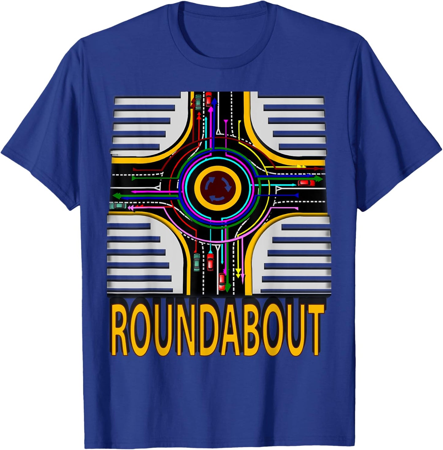 Roundabout traffic direction T-Shirt - T-Shirt | Royal