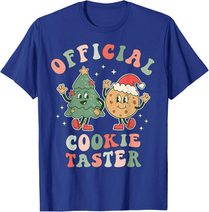 Official Cookie Taster | Christmas Cookie Taste Tester Baker T-Shirt - T-Shirt | Royal
