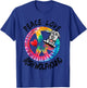 Peace Love Irish Wolfhound Tie Dye Rainbow Dog Lover Gifts T-Shirt - T-Shirt | Royal