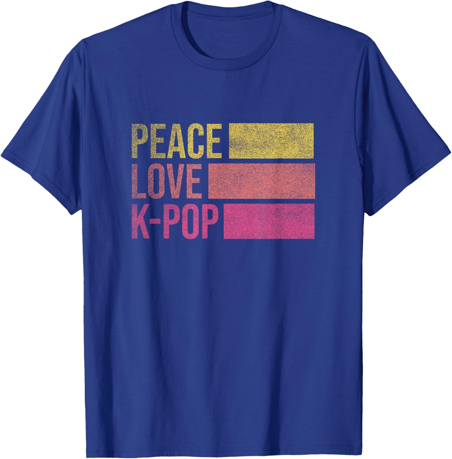 Retro K-Pop For Teen Girls Women KPop And Peace T-Shirt - T-Shirt | Royal