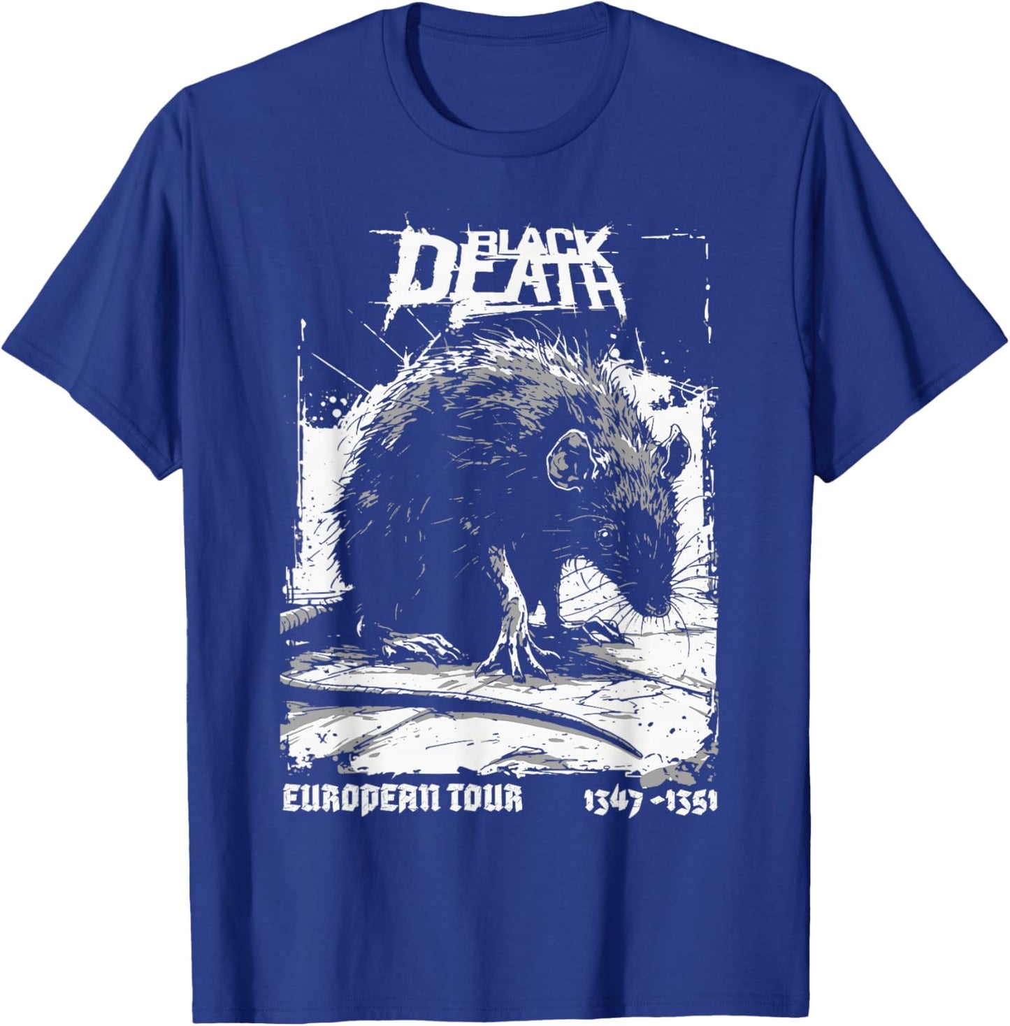 Black Death European Tour Plague Rat Medieval History Goth T-Shirt - T-Shirt | Royal
