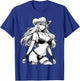 Sexy Waifu Anime Cowgirl Japanese in Black and White Art T-Shirt - T-Shirt | Royal