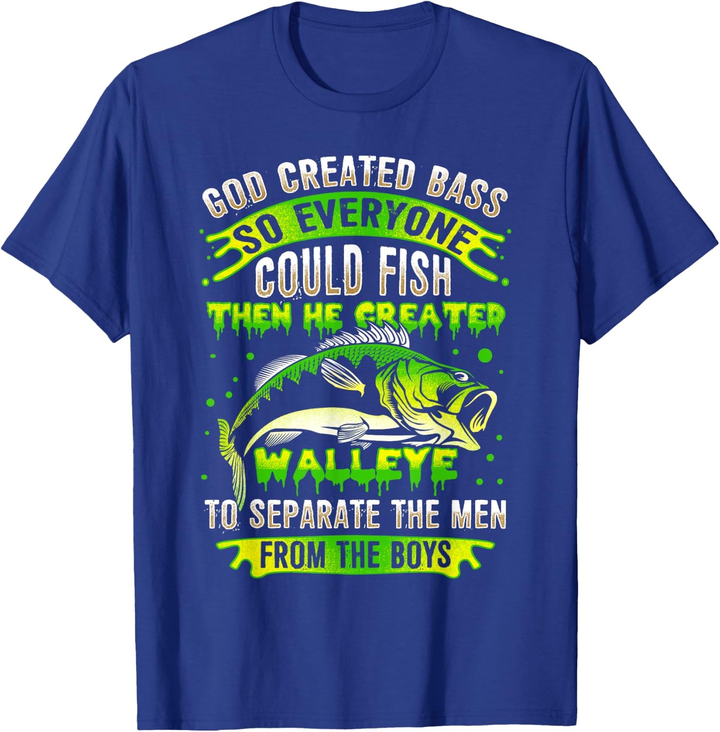 Funny Walleye Fishing T-Shirt - T-Shirt | Royal