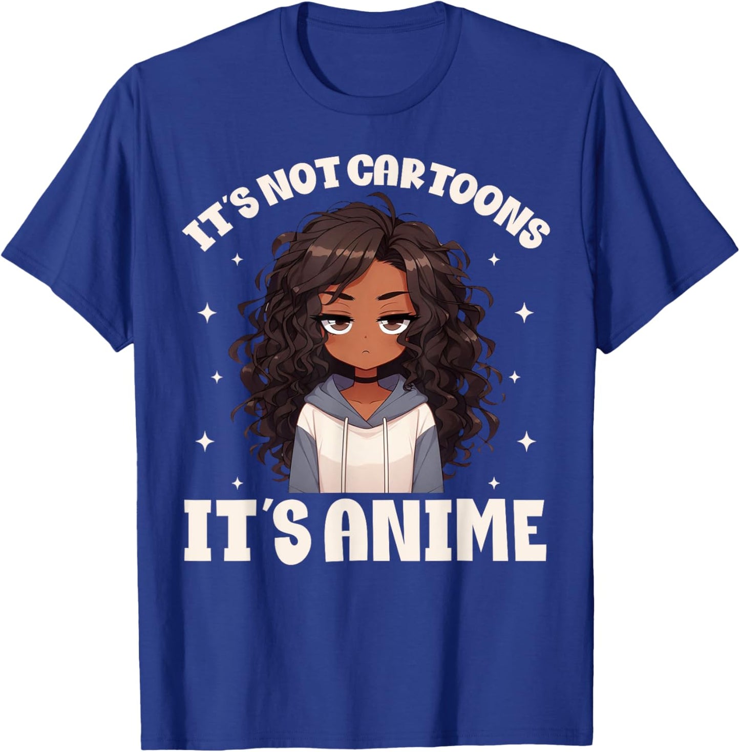 It's Not Cartoons It's Anime Merch Stuff African American T-Shirt - T-Shirt | Royal