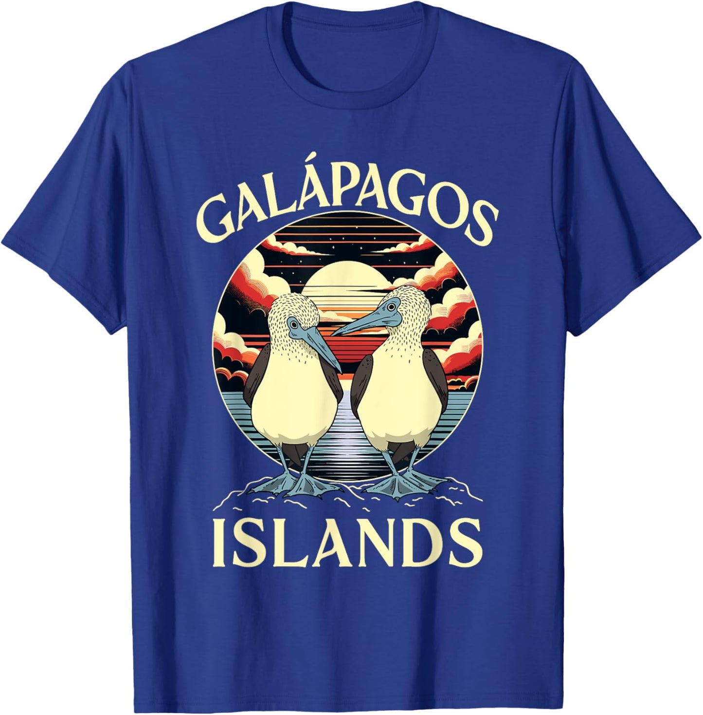 Seabirds Blue Footed Booby Bird Galapagos T-Shirt - T-Shirt | Royal