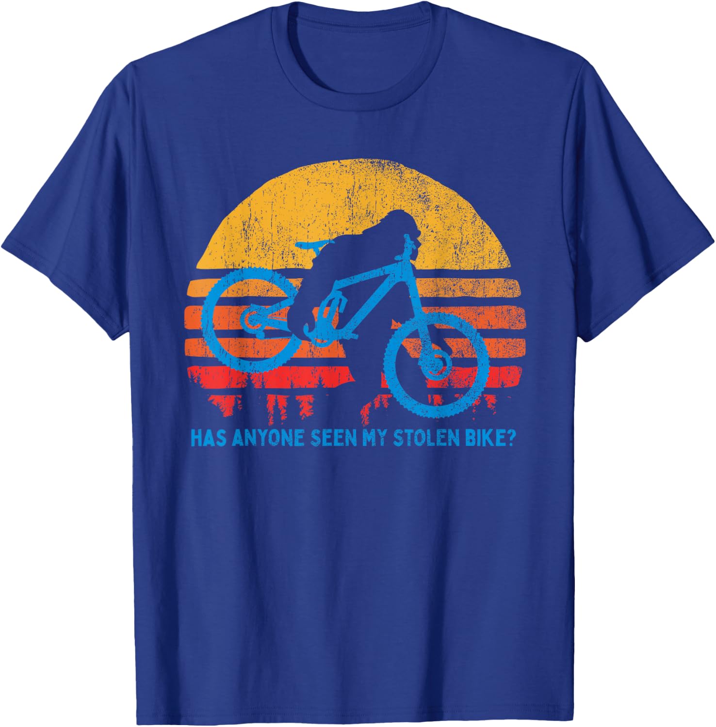 Bigfoot - Stolen Bike MTB Graphic T-Shirt - T-Shirt | Royal