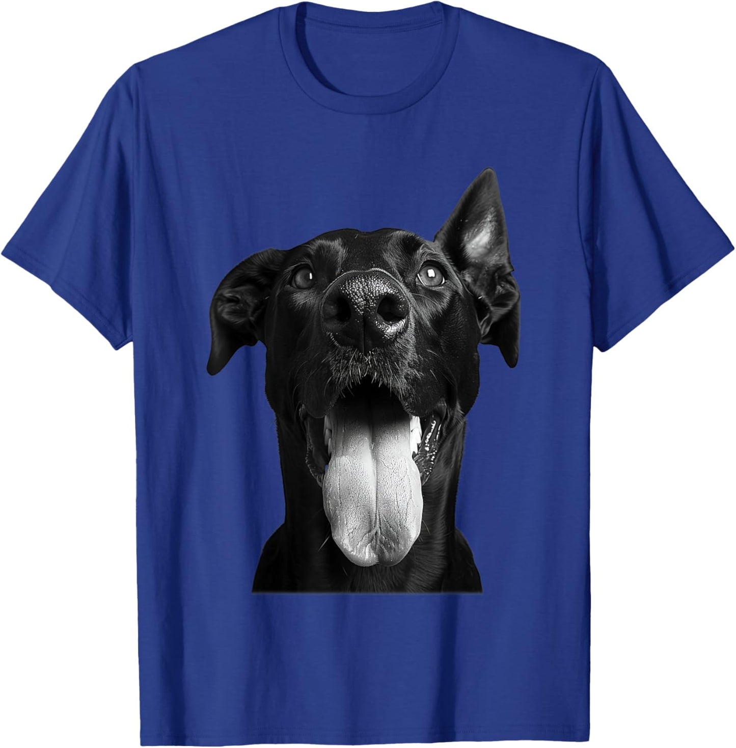 Cool Doberman Sticking Tongue Out Playful Defiance T-Shirt - T-Shirt | Royal