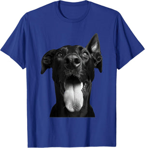 Cool Doberman Sticking Tongue Out Playful Defiance T-Shirt - T-Shirt | Royal