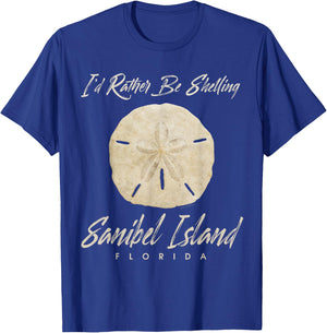 Shelling Sand Dollar Seashell Sanibel Island Florida Gift T-Shirt - T-Shirt | Royal