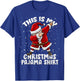 This Is My Christmas Pajama Funny Dabbing Santa Pajamas T-Shirt - T-Shirt | Royal