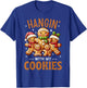 Hangin With My Cookies Gingerbread Teacher Funny Christmas T-Shirt - T-Shirt | Royal