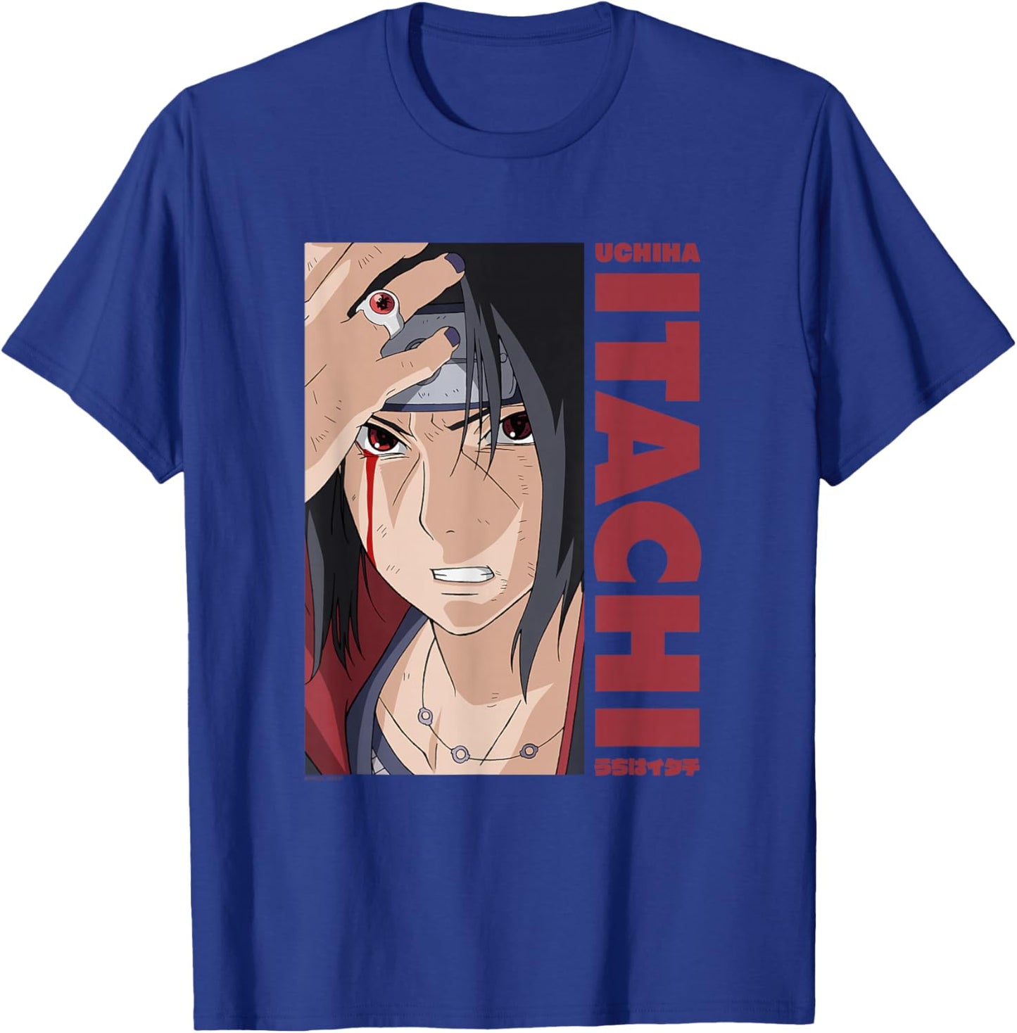 Naruto Shippuden Itachi Block and Name T-Shirt - T-Shirt | Royal