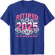 Cute Retired 2025 Daisy Floral Not My Problem Anymore T-Shirt - T-Shirt | Royal