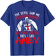 The Devil Saw Me With My Head Down Thought He'D Won T-Shirt - T-Shirt | Royal