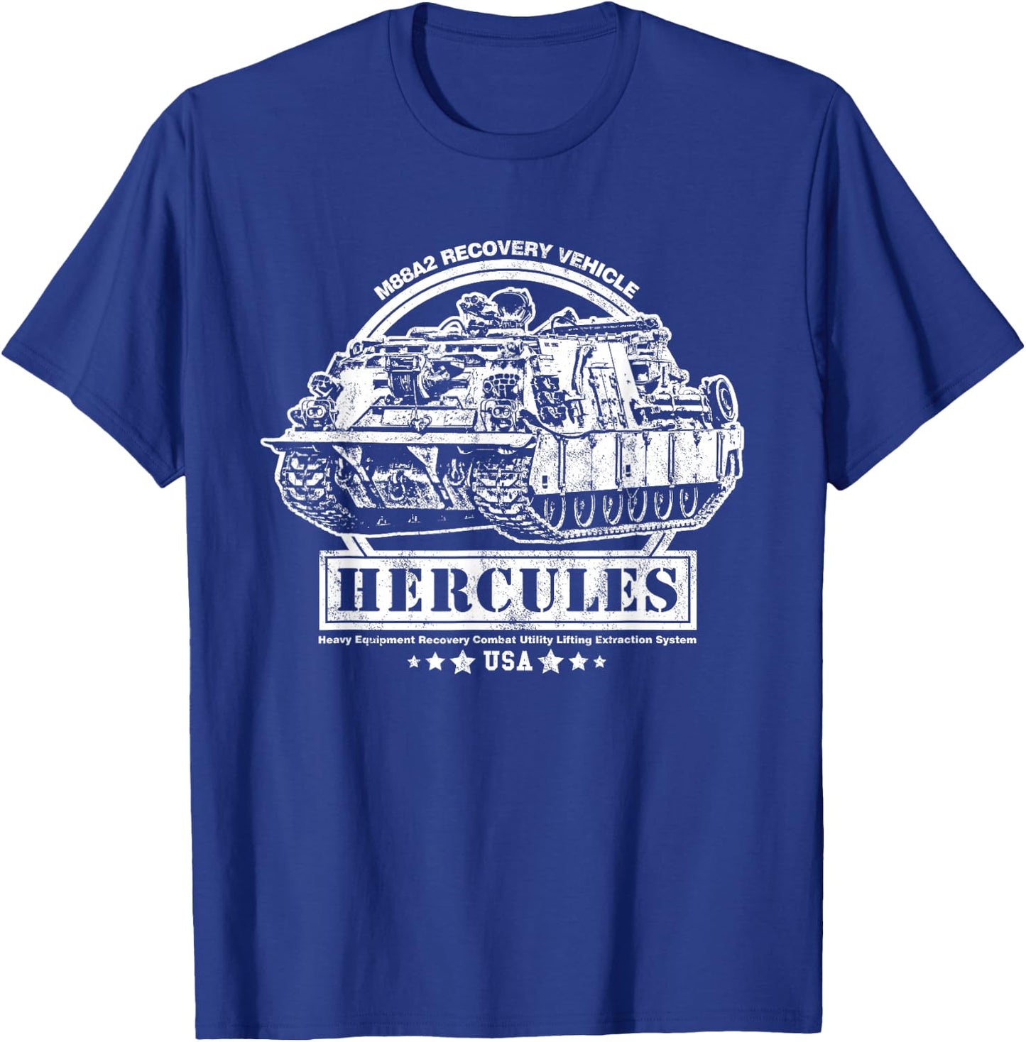 M88 Recovery Vehicle - M88A2 HERCULES ARV T-Shirt - T-Shirt | Royal