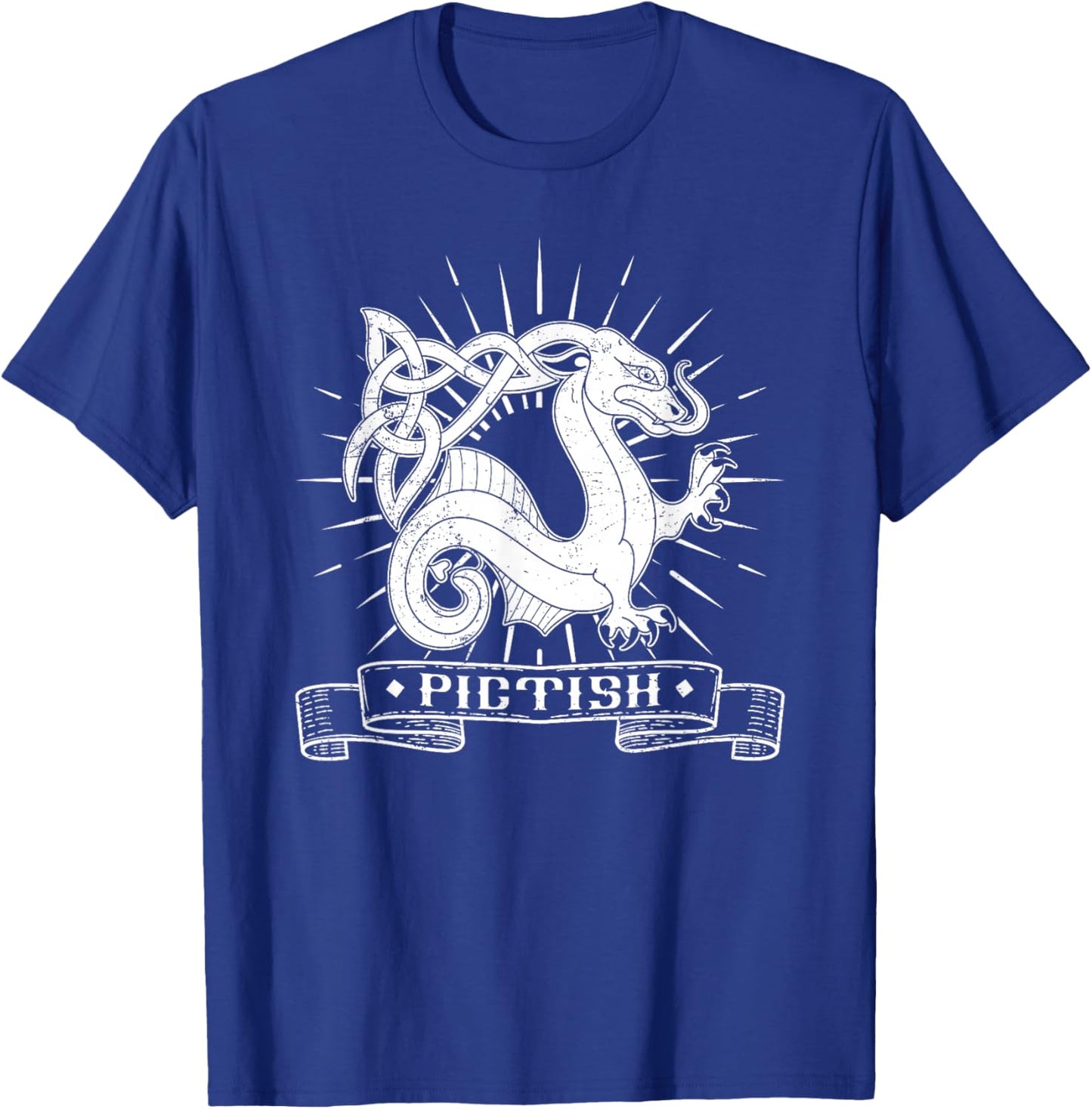 Picten British Scotland Scottish Dragon Beast National T-Shirt - T-Shirt | Royal