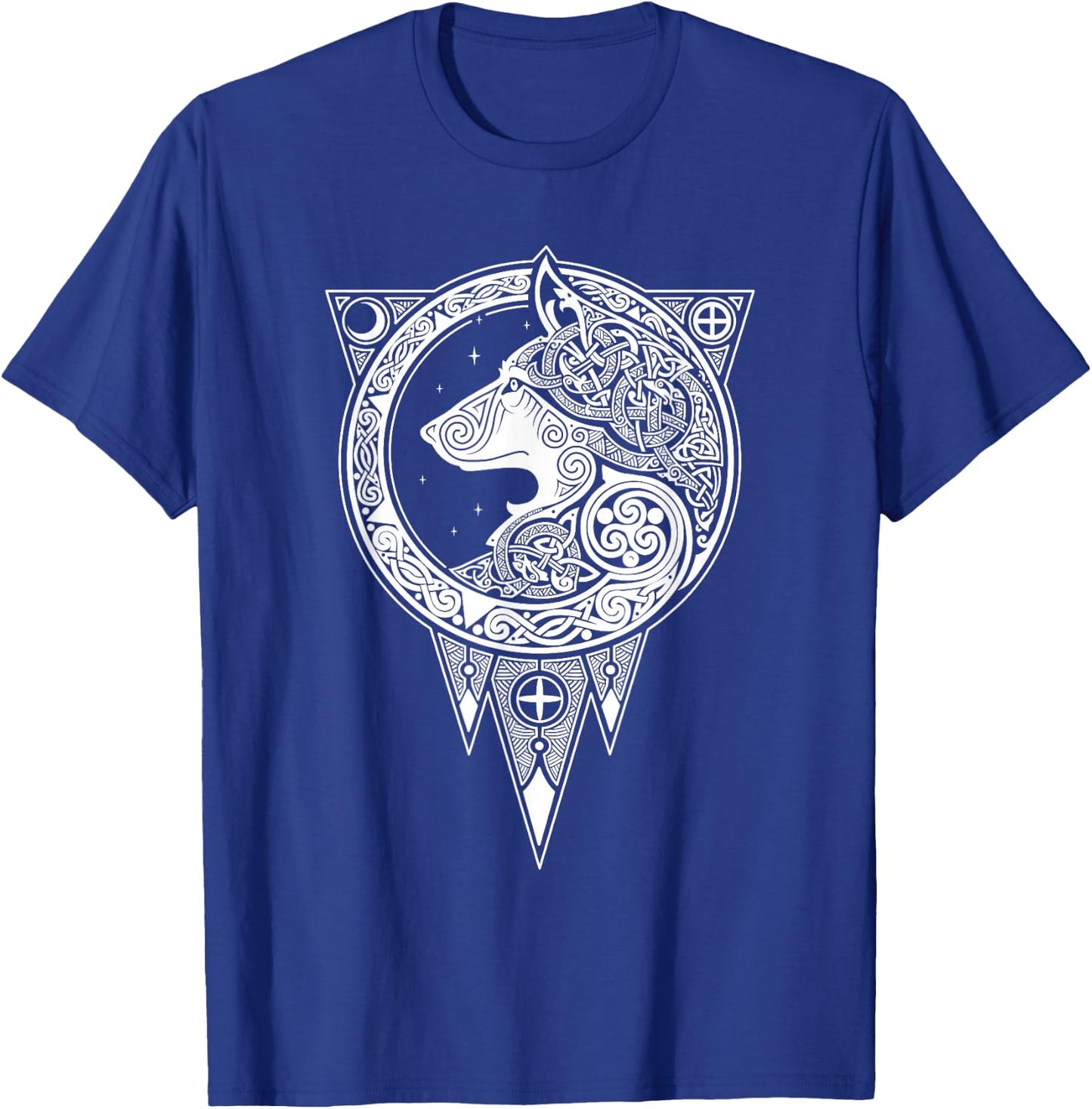 Viking Fenrir Symbol - Monstrous Wolf Norse Mythology T-Shirt - T-Shirt | Royal