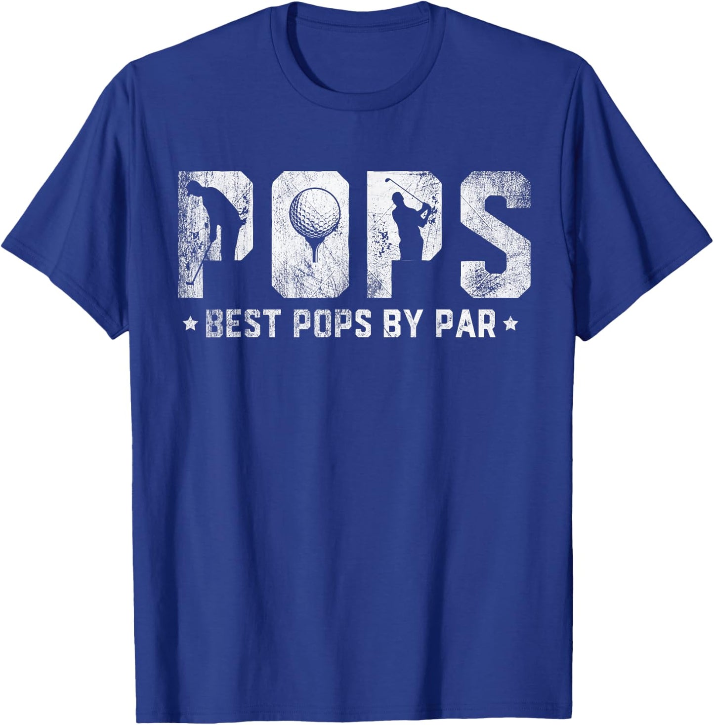 Best Pops By Par Father's Day Golf T-Shirt - T-Shirt | Royal