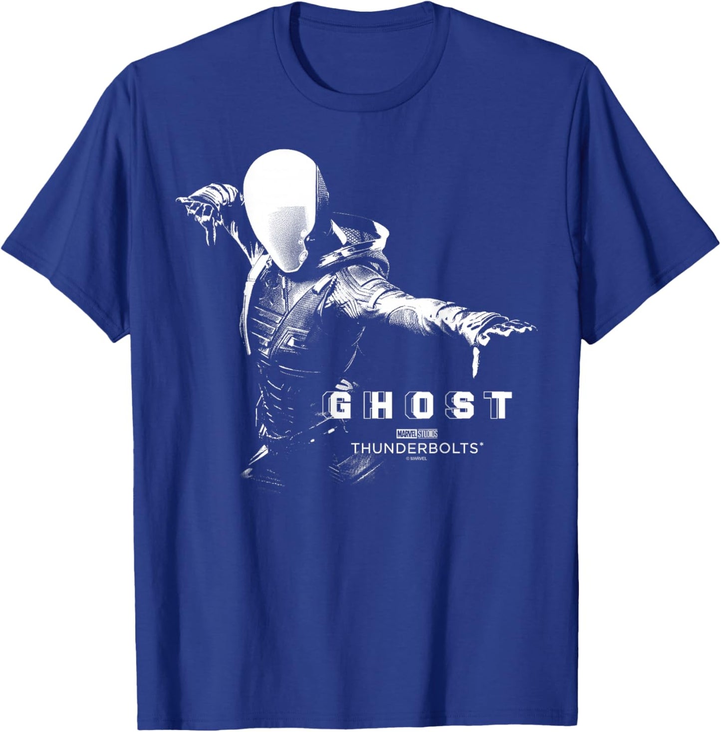 Marvel's Thunderbolts - Ghost Silhouette T-Shirt - T-Shirt | Royal