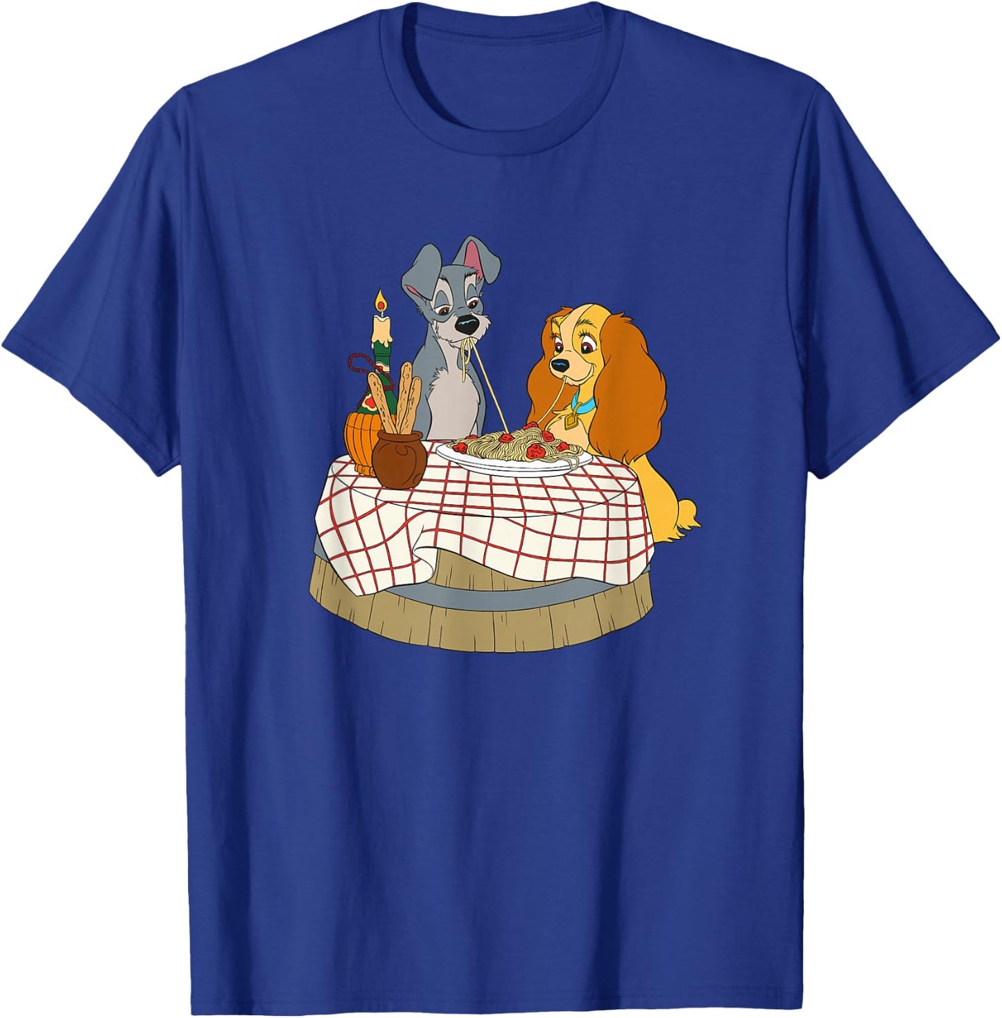 Disney Lady and Tramp Bella Notte Spaghetti T-Shirt - T-Shirt | Royal