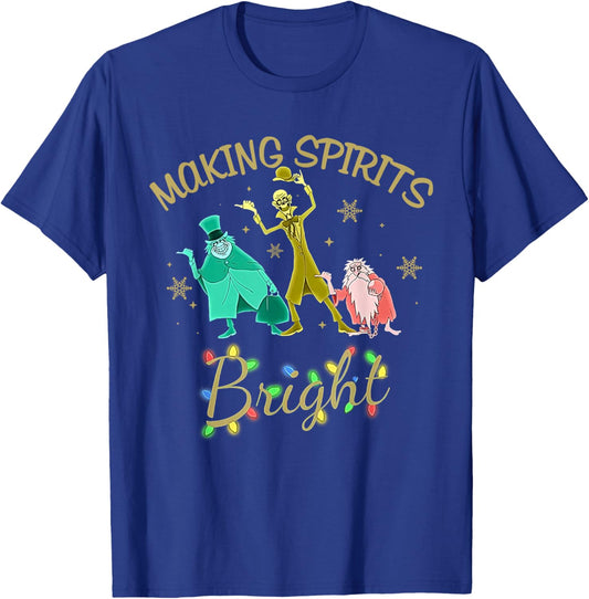 Making Spirits Bright Christmas Shirt T-Shirt - T-Shirt | Royal